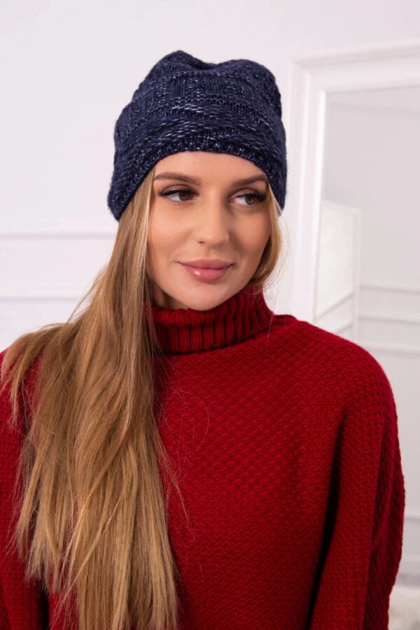Kesi Cap with fleece Edyta K298 navy blue