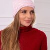 Kesi Cap with fleece Edyta K298 powdered pink