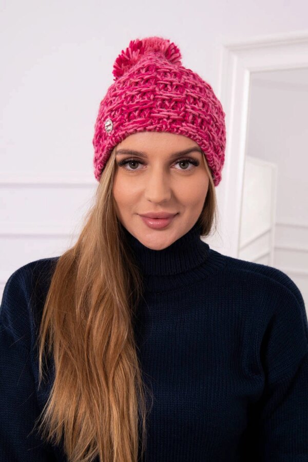 Kesi Cap with fleece Fiona K275 fuchsia + light powder pink
