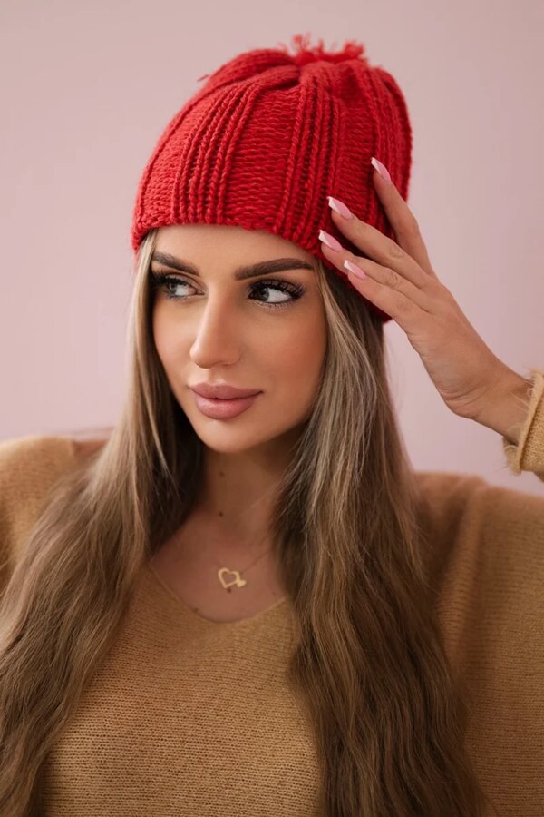 Kesi Cap with fleece Idalia K284 red