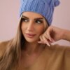 Kesi Cap with fleece Iwona K221 blue
