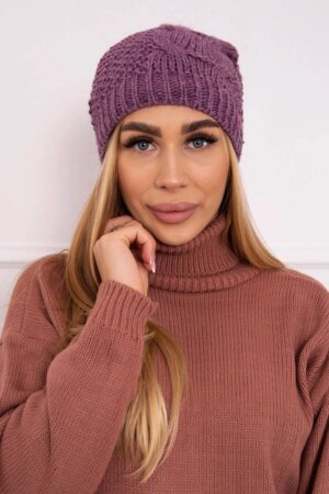Kesi Cap with fleece Karolina K243 dark pink