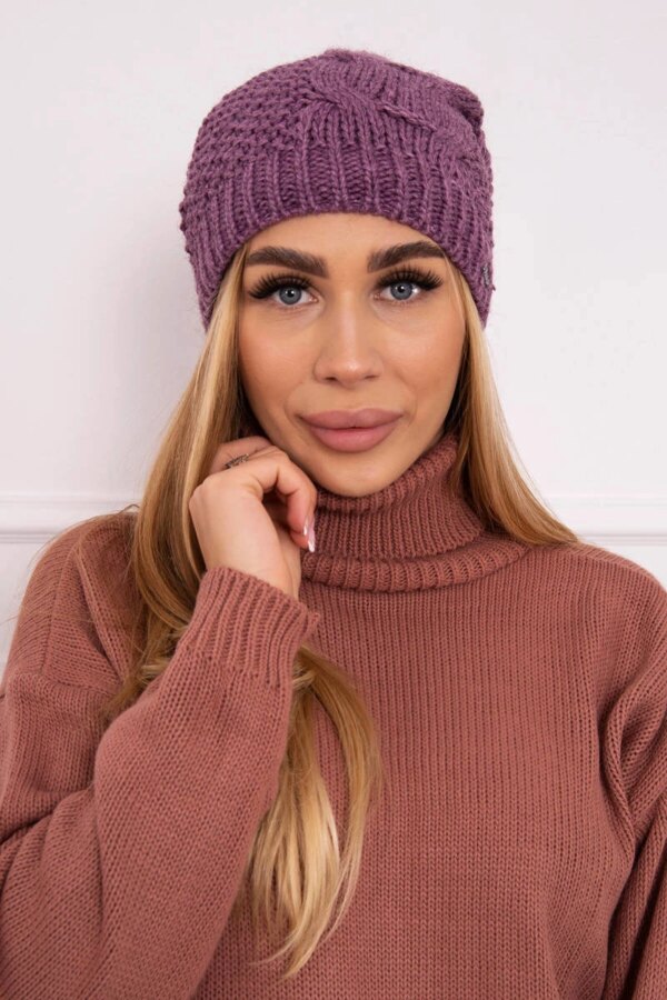 Kesi Cap with fleece Karolina K243 dark pink