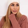 Kesi Cap with fleece Karolina K243 ecru
