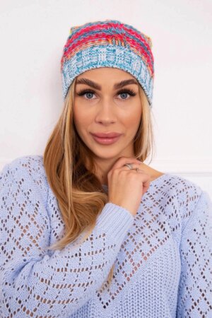 Kesi Cap with fleece Klaudia K255 yellow neon+blue