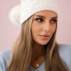 Kesi Cap with fleece Mariola K246 white