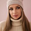 Kesi Cap with fleece Marta K231 light beige