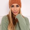 Kesi Cap with fleece Melisa K241 orange+gray