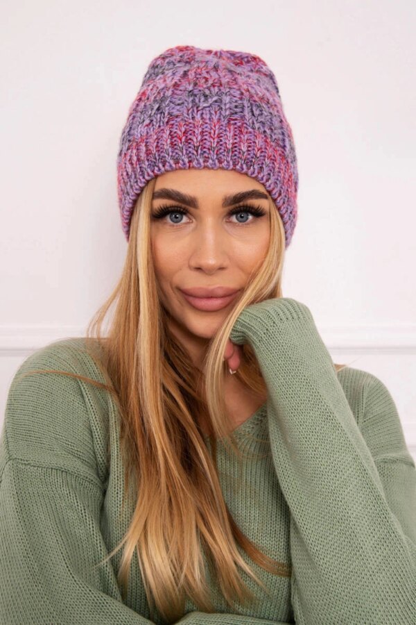 Kesi Cap with fleece Melisa K241 purple+red