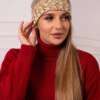 Kesi Cap with fleece Monika K256 brown+yellow