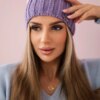 Kesi Cap with fleece Paris K212 white+purple