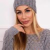 Kesi Cap with fleece Paryż K213 light gray