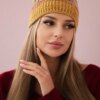Kesi Cap with fleece Patrycja K254 mustard+khaki