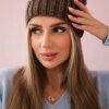 Kesi Cap with fleece Paulina K227 mocca