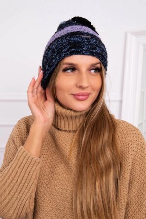 Kesi Cap with fleece Pola K267 navy blue + maritime