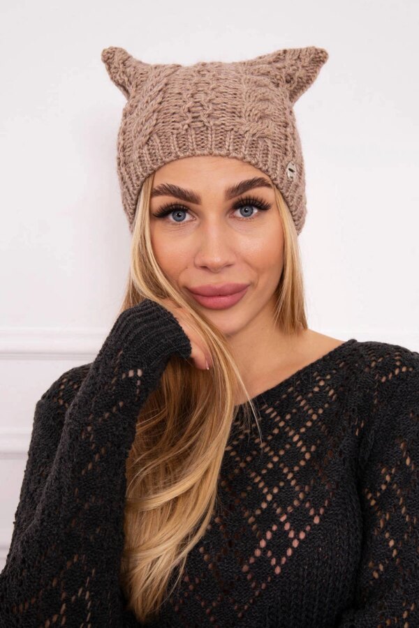 Kesi Cap with fleece Rabbid K237 light beige