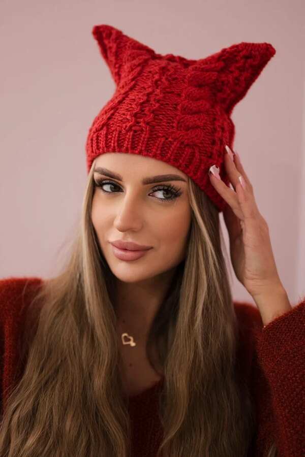 Kesi Cap with fleece Rabbid K237 raspberry