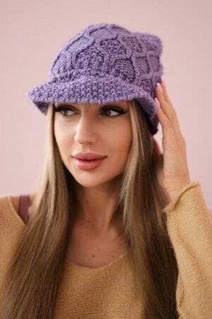 Kesi Cap with fleece Roma Bis K235 purple