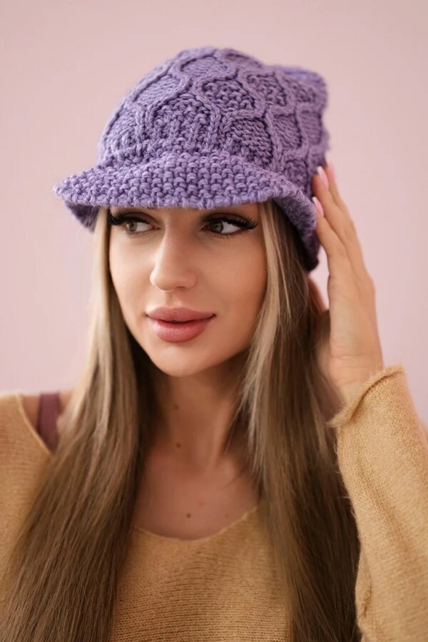 Kesi Cap with fleece Roma Bis K235 purple