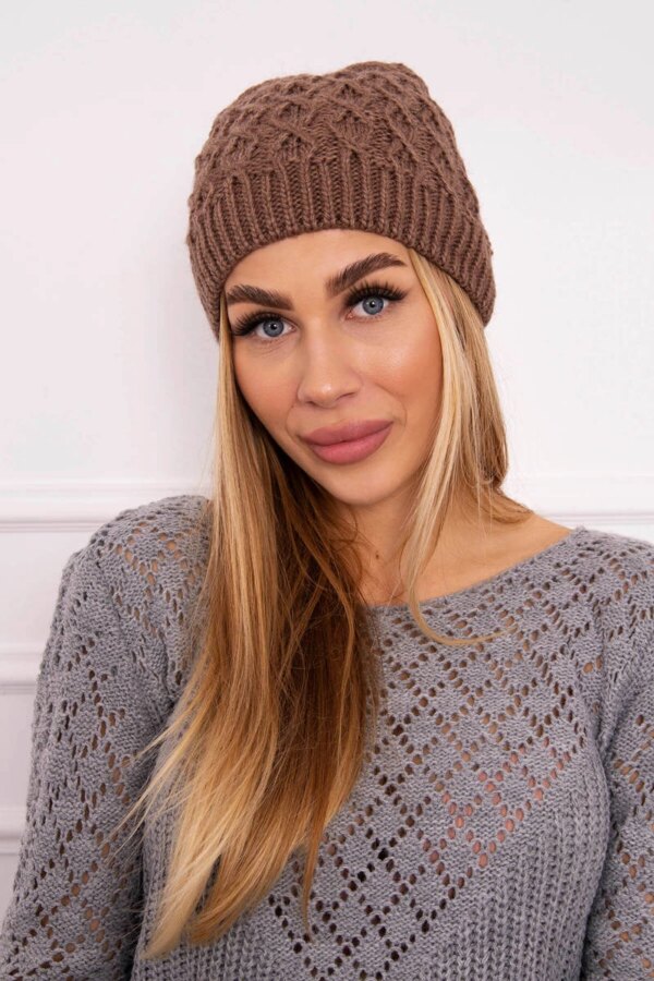 Kesi Cap with fleece Roma K224 mocca