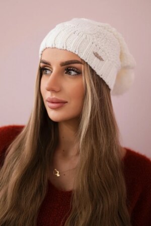 Kesi Cap with fleece Sandra K210 white