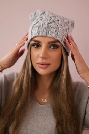Kesi Cap with fleece Sonia K201 dark gray