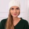 Kesi Cap with fleece Stefania K278 ecru