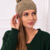 Kesi Cap with fleece Stefania K278 light khaki