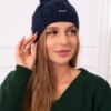 Kesi Cap with fleece Stefania K278 navy blue
