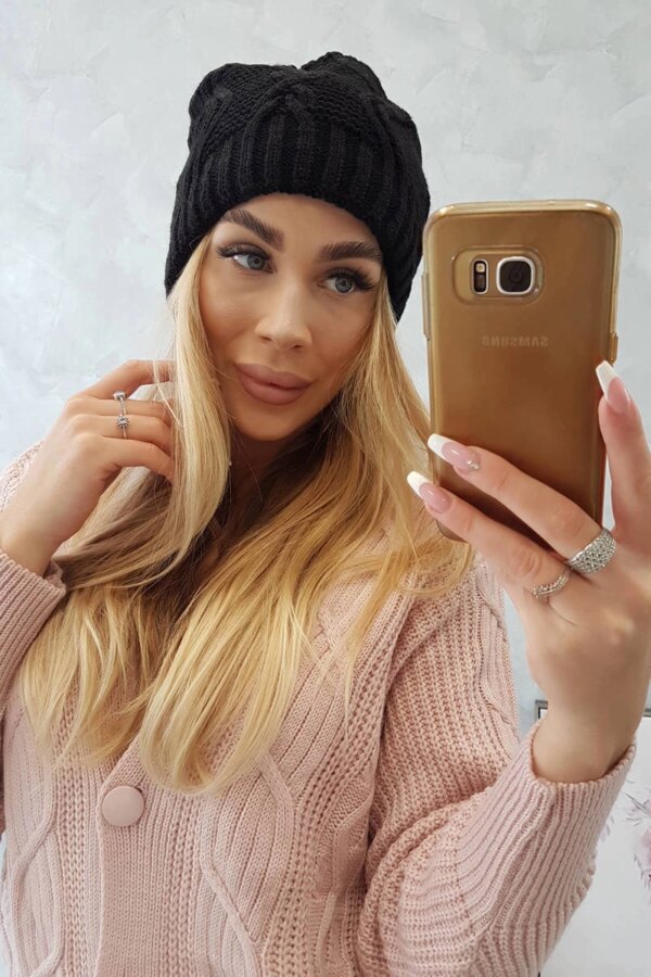 Kesi Cap with fleece Sylwia K244 black