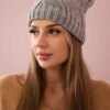 Kesi Cap with fleece Sylwia K244 light gray