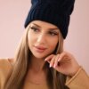 Kesi Cap with fleece Sylwia K244 navy blue