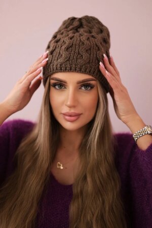 Kesi Cap with fleece Teresa K285 mocca