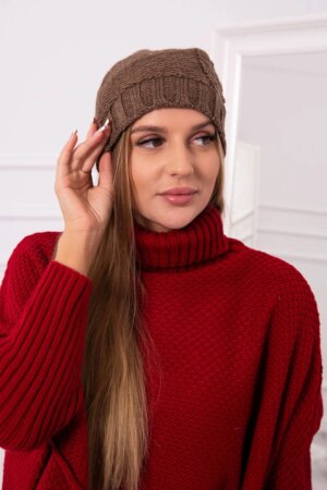 Kesi Cap with fleece Ula K271 cappuccino