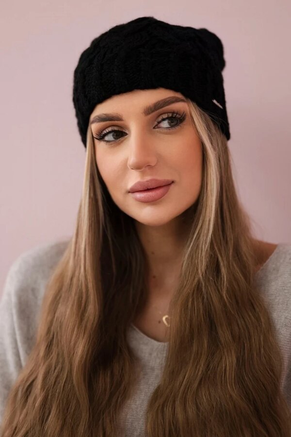 Kesi Cap with fleece Waleria K307 black