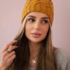 Kesi Cap with fleece Waleria K307 mustard