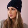 Kesi Cap with fleece Waleria K307 navy blue