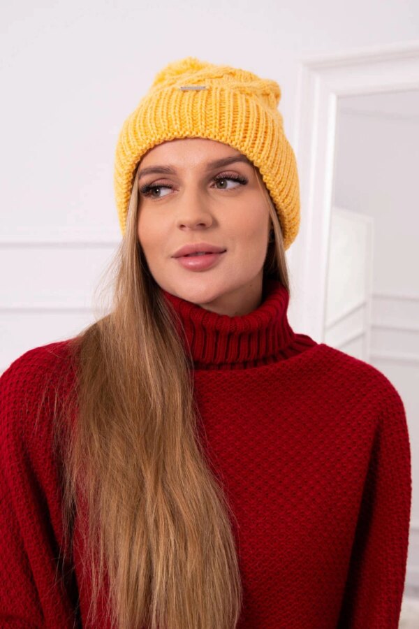 Kesi Cap with fleece Wanda K281 yellow