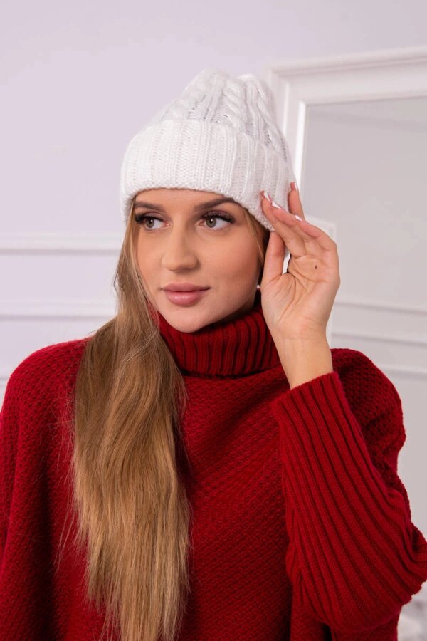 Kesi Cap with turn up Ariana K299 ecru