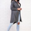 Kesi Cardigan with print graphite