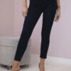 Kesi Cotton pants with a bow navy blue