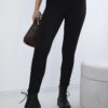 Kesi Cotton trousers with back pockets black