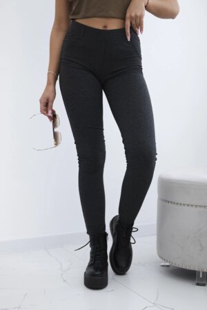 Kesi Cotton trousers with back pockets graphite