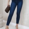 Kesi Dark denim trousers with a bow