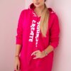 Kesi Dress with hood Oversize fuchsia