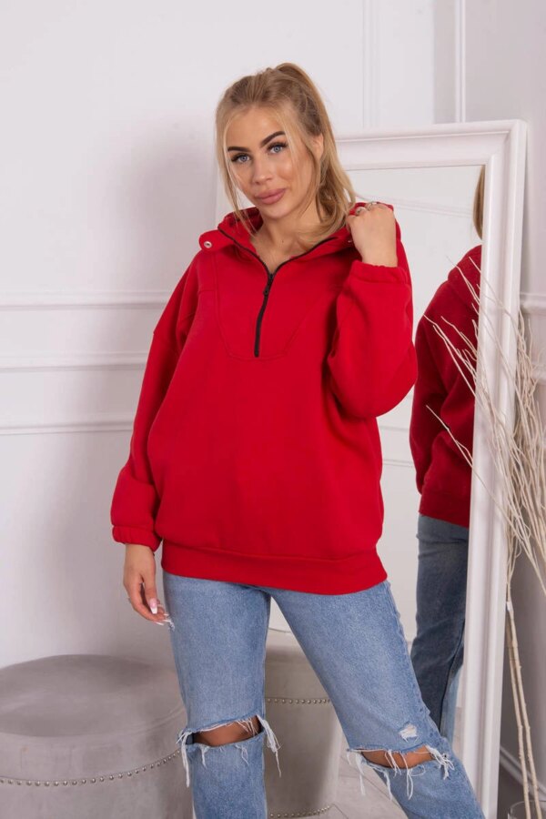Kesi Hooded sweatshirt red
