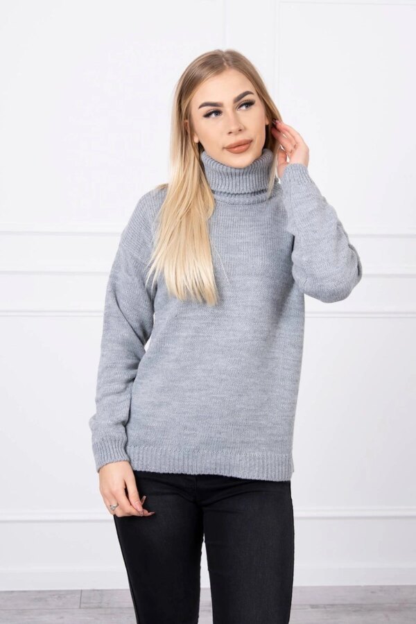 Kesi Sweater with a turtleneck gray