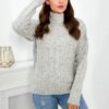 Kesi Sweater with turtleneck grey