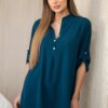 Kesi Włoski Blouse with a longer back nautical