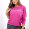 Kesi Włoski Blouse with the inscription Fantastic pink
